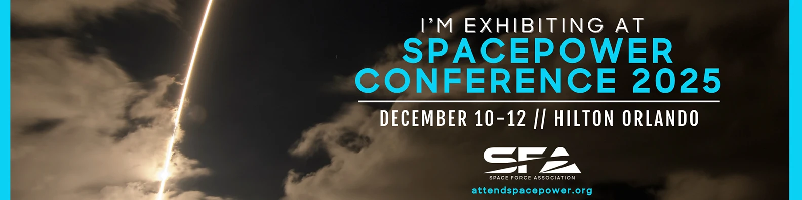 I'm exhibiting at Spacepower linkedin cover